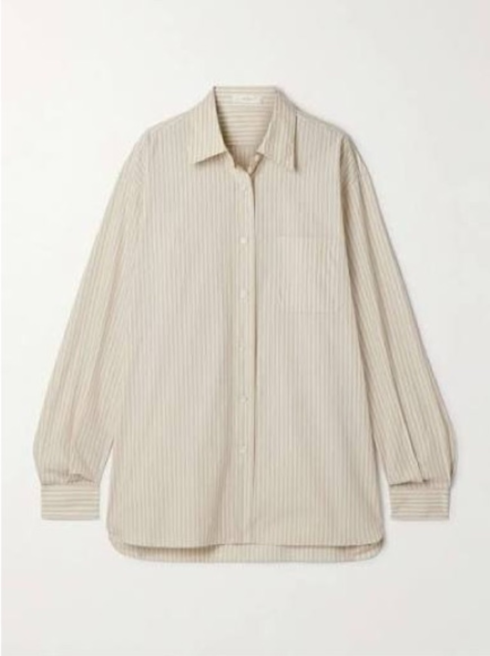 THE ROW Nesson Organic Cotton Shirt In Stripe Print New w tag! Made in Italy